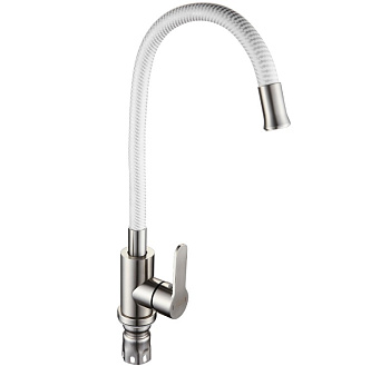 Смеситель кухонный, гибкий излив, из нерж. стали 9221 марка 304 MAGNUS